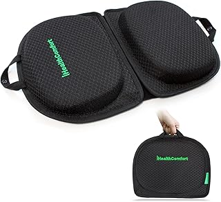 Small Travel Seat Cushion,Gel Memory Foam Seat Cushion,Supportive Butt Pillow,Portable and Foldable for Long Sitting Hours on Stadium Airplane Car Seat