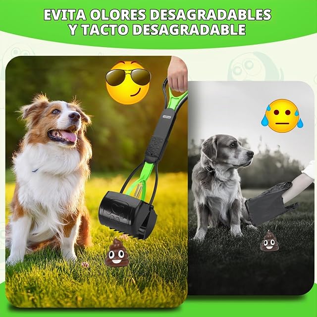 Foto 2 de 7 de Nobleza Recogedor de Caca de Perros, 60cm Recoge Cacas de Perro Portátil Plegable