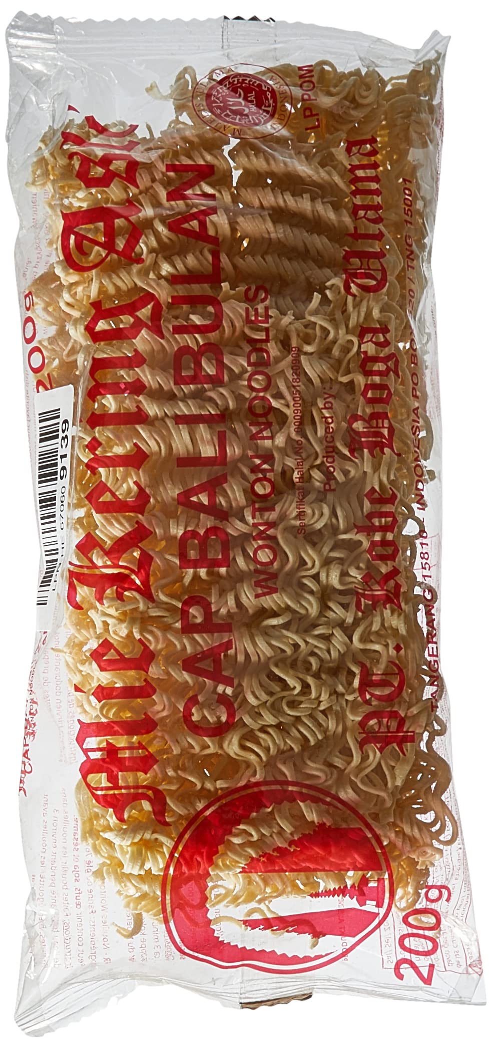 Bali Bulan Wonton Noodles Mie Kering Asli 200 g