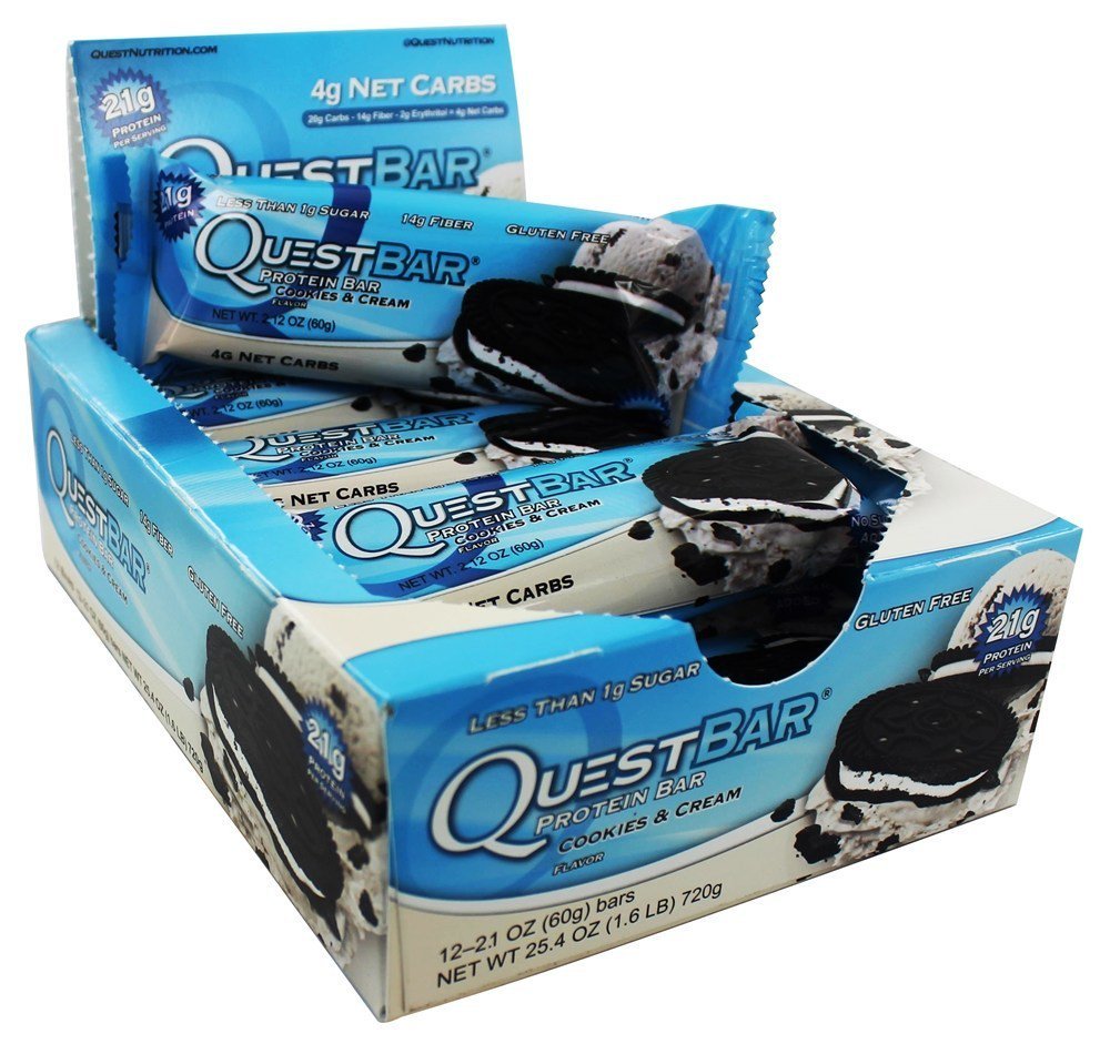 Quest Nutrition Quest Bar Protein - 12 x 60 gr Cookies and Cream