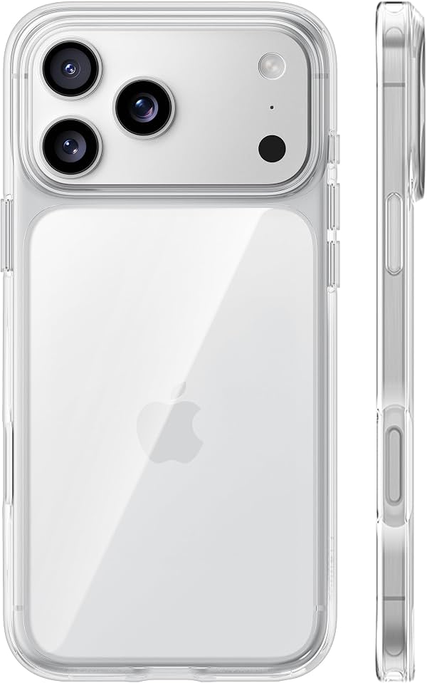 Funda TORRAS para iPhone 17 Pro Crystal Clear, antiamarillenta mejorada, 6.3'' | Protección de grado militar, funda ultrafina y transparente para iPhone 17 Pro, bordes suaves, antirrayas, transparente