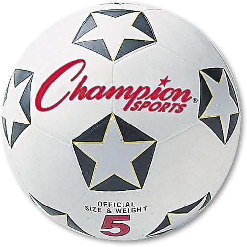 Champion Sports SRB4 - Balón deportivo de goma para fútbol n 4 blanconegro CSISRB4
