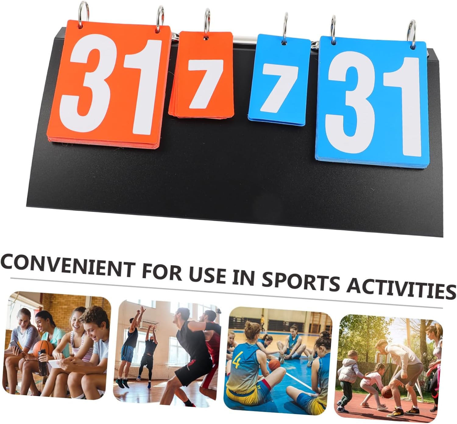 Professional Sports Scoreboard Score Keeper for Table Tennis Volleyball Badminton Matches Easy to Read Durable and Practical Scoring System