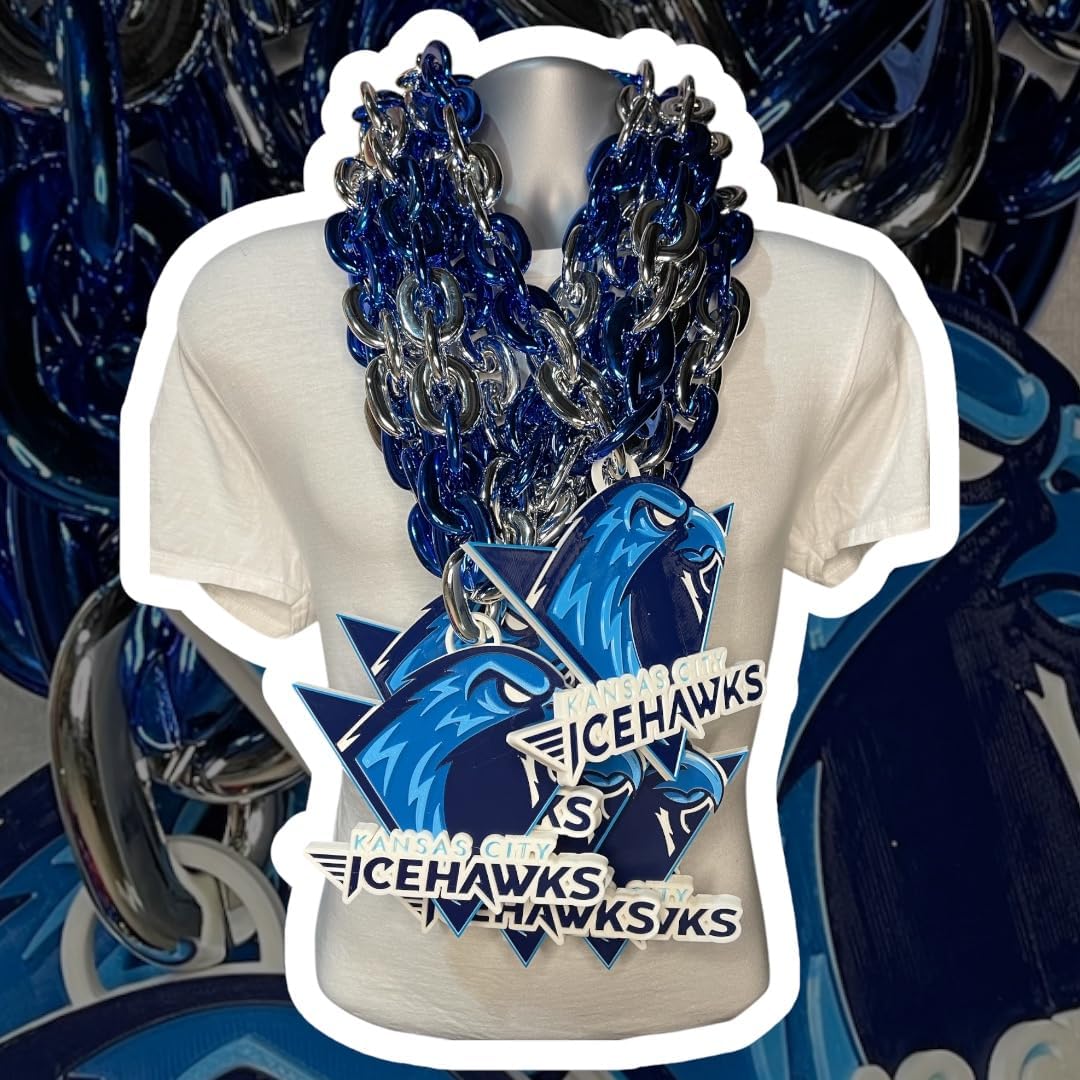 Custom Made Team Logo Fan Chain, Turnover Chain- Your Logo on Metallic Chain, 6" Personalize Your Sports Team, School, Business, Medal, Trophy, Award, Touchdown, Homerun, MVP, Hype, GOAT, Champion. Baseball, Football, Softball... Bulk Ordering Available! - Image 3