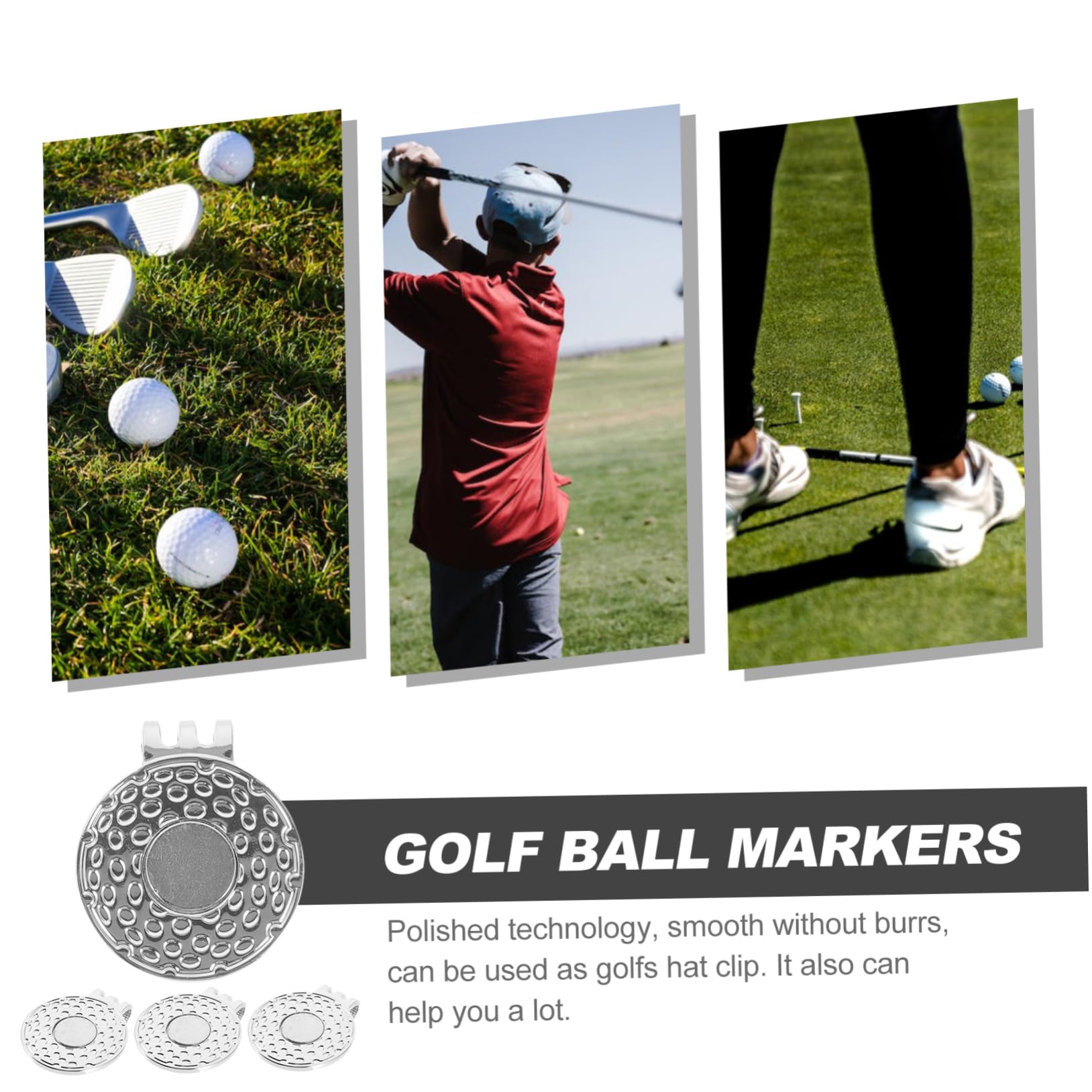 Abaodam Teiliges Golfschläger Ballmarker Clip Langlebige Hut Und Gürtelmarkierer Magnetische Golfzubehör Für Präzise Spielmarkierungen Für Golfliebhaber Und