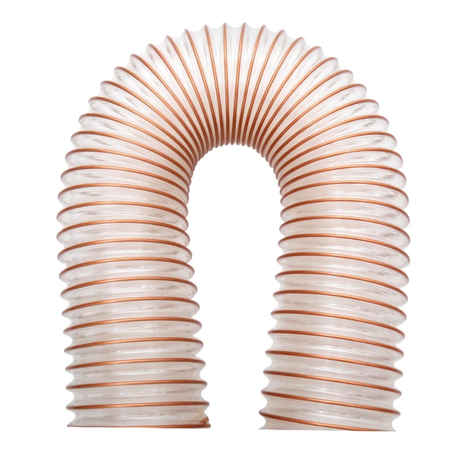 Flexible Polyurethane Ducting Hose Transparent PU Tube, Dust Suction 1Meter*0.63mm Thickness,Inner Diameter25-100mm(Inner Diameter 100mm)