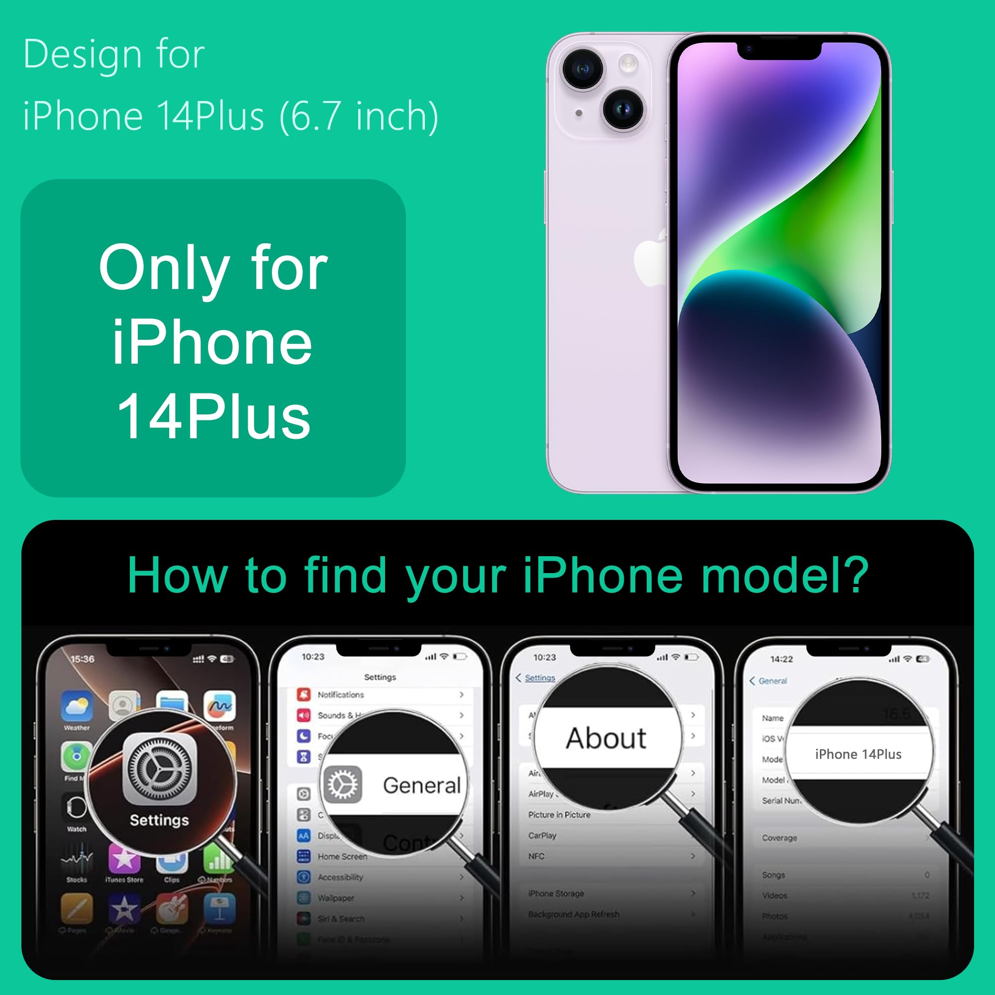 Image secondaire de Coque Magnétique Ones pour iPhone 14 Plus - Protection Militaire et Design en Fibre de Carbone