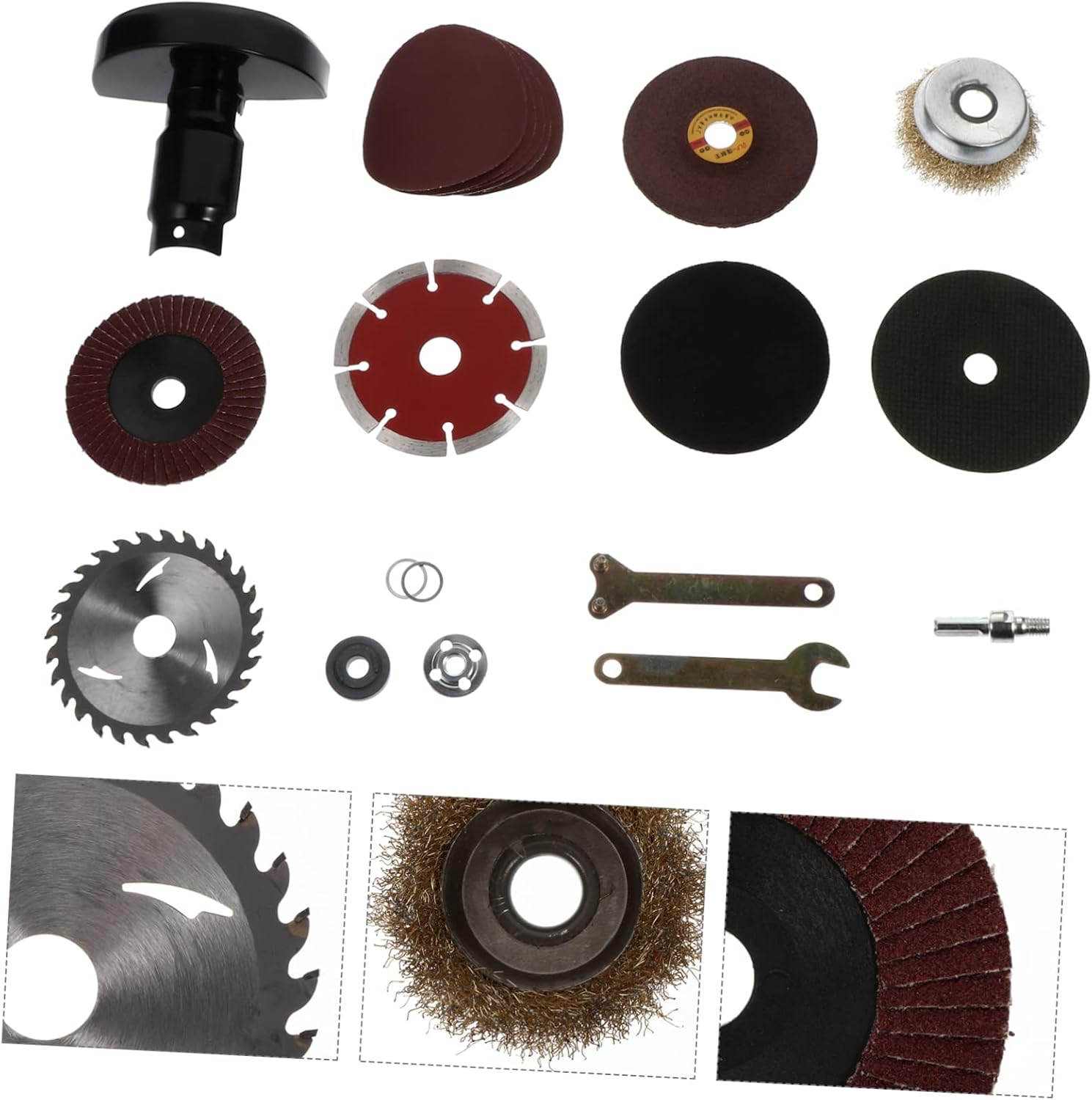 LIFKOME 1set Drill Angle Grinder Kit Grinding Wheel Drill Bit Holder Rotary Tool Accessories Buffing Wheel Polishing Accessories Grinding Supplies Angle Rod Grill Polishing Parts