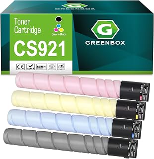 GREENBOX Compatible CS920 High-Yield Toner Cartridge Replacement for Lexmark CS920 76C00K0 76C0C0 76C00M0 76C00Y0 for Lexmark CS92X CS920 CS923 CX920 CX921 CX922 CX923 CX924 (4 Pack)
