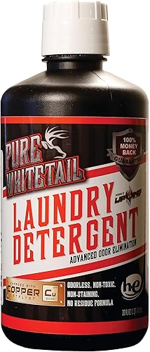 Miniatura 1 de Pure Whitetail Detergente eliminador de olores para ropa de caza, fórmula de control de olor para ropa de caza de ciervos, apto para lavadora, no