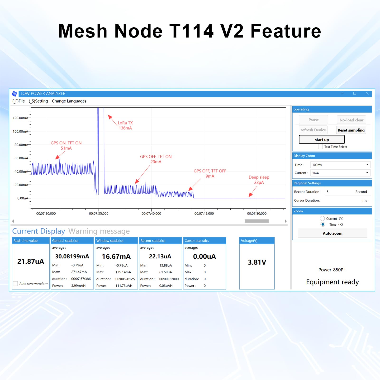 Mesh Node T114 V2 lorawan per Meshtastic Binghe Meshtastic Tracker nRF52840 LoRaWAN LoRa con 1,9″ TFT-Display LoRa Modulo 863-928mhz BLE/WiFi Compatibile con Arduino/Meshtastic(Custodie per schermi)