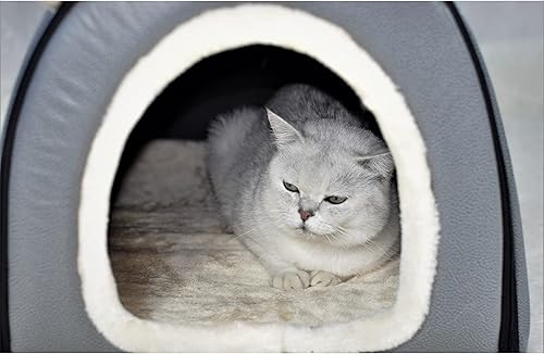 Miniatura 20 de Dog Bed,2 Ways to Use,Indoor Pet House with Fluffy Mat,Removable and Washable Cover,Splash-Proof House and Non-Slip Bottom,for Large Dogs(2XL Star)