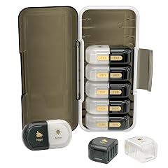 Weekly Pill Organizer 2 Times a Day Moisture-Proof Detachable Compartments AM PM Pill Box 2X 7 Day Travel