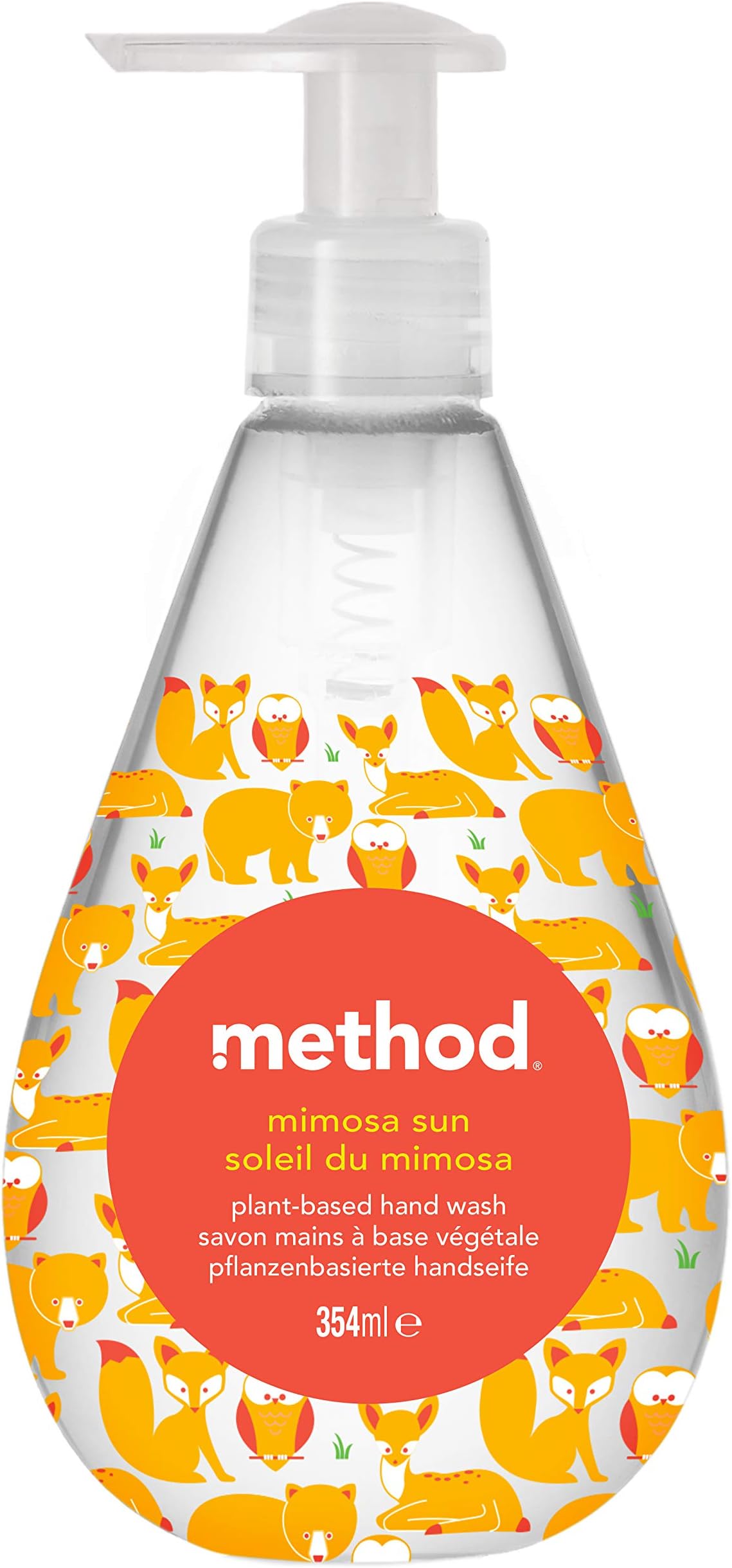 Method Naturally Derived Hand Wash, Mimosa Sun, 12 Fluid Ounce