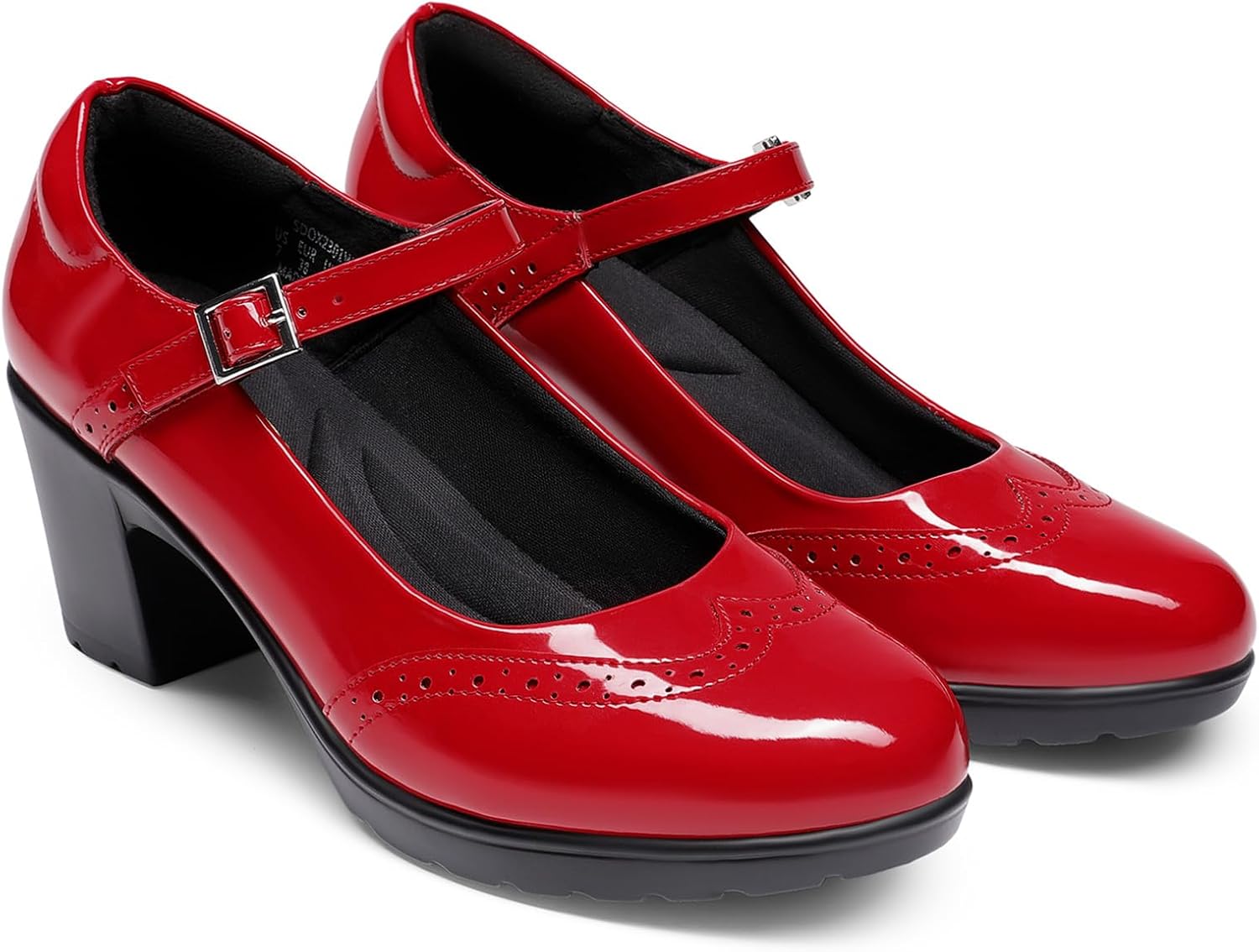 DREAM PAIRS Women's Oxfords Mary Jane Dress Shoes Heels for Women - Image 8