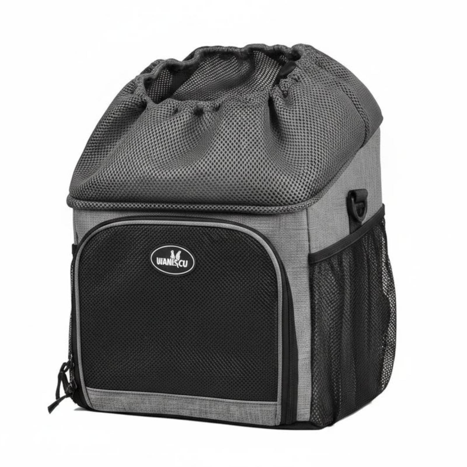 Feline Dog Bike Carrier Safety S Two-Wheeled Vehicle Pet Bag Breathable Mesh Pet Bike Basket Bag Foldable Design for Cyclists, Cycling, Motorcycling, Gen1 Bag W Cup-image-31