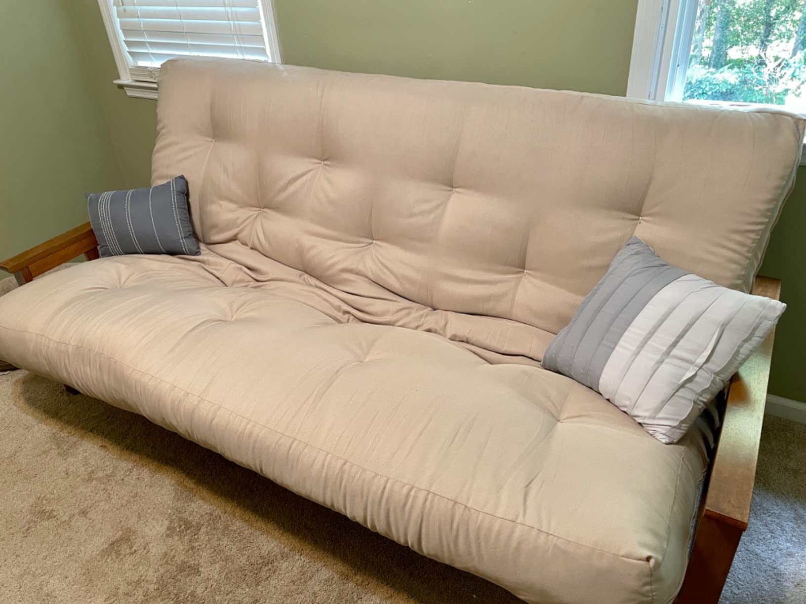 52/mo Finance Stanford Futon Set Full Size Futon Frame with