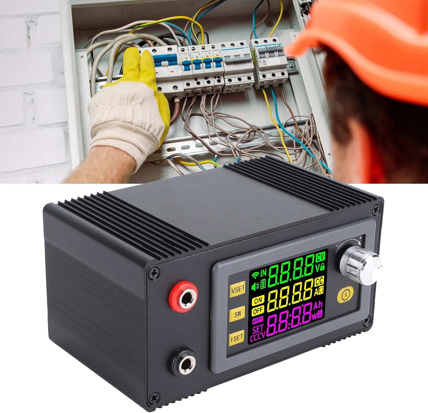 Numerical Control DC Voltage Regulator, 12~72V Input 0~65V 0~9A 585W Output Digital Display DC Voltage Stabilizer with Buzzer Soft Start Function