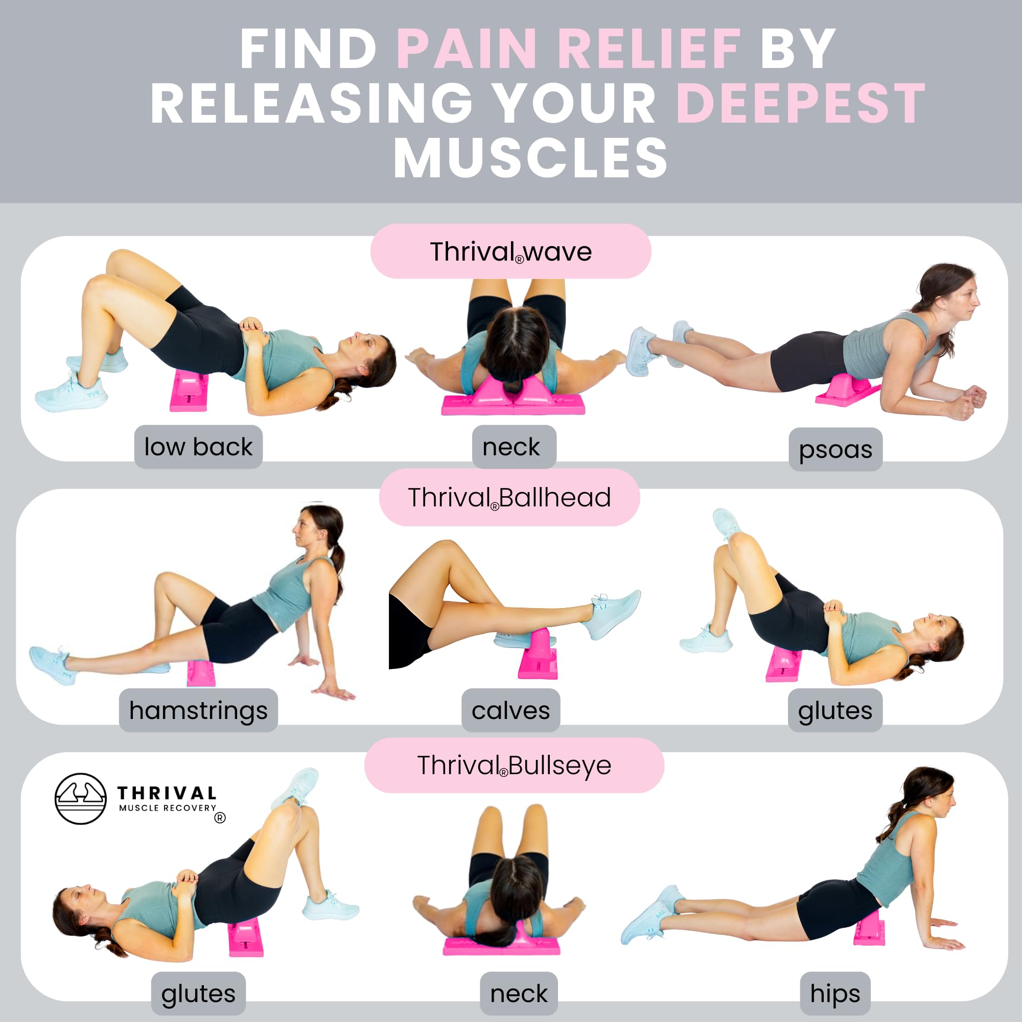 Thrival Wave: Psoas Release Tool - Pain Relief -8