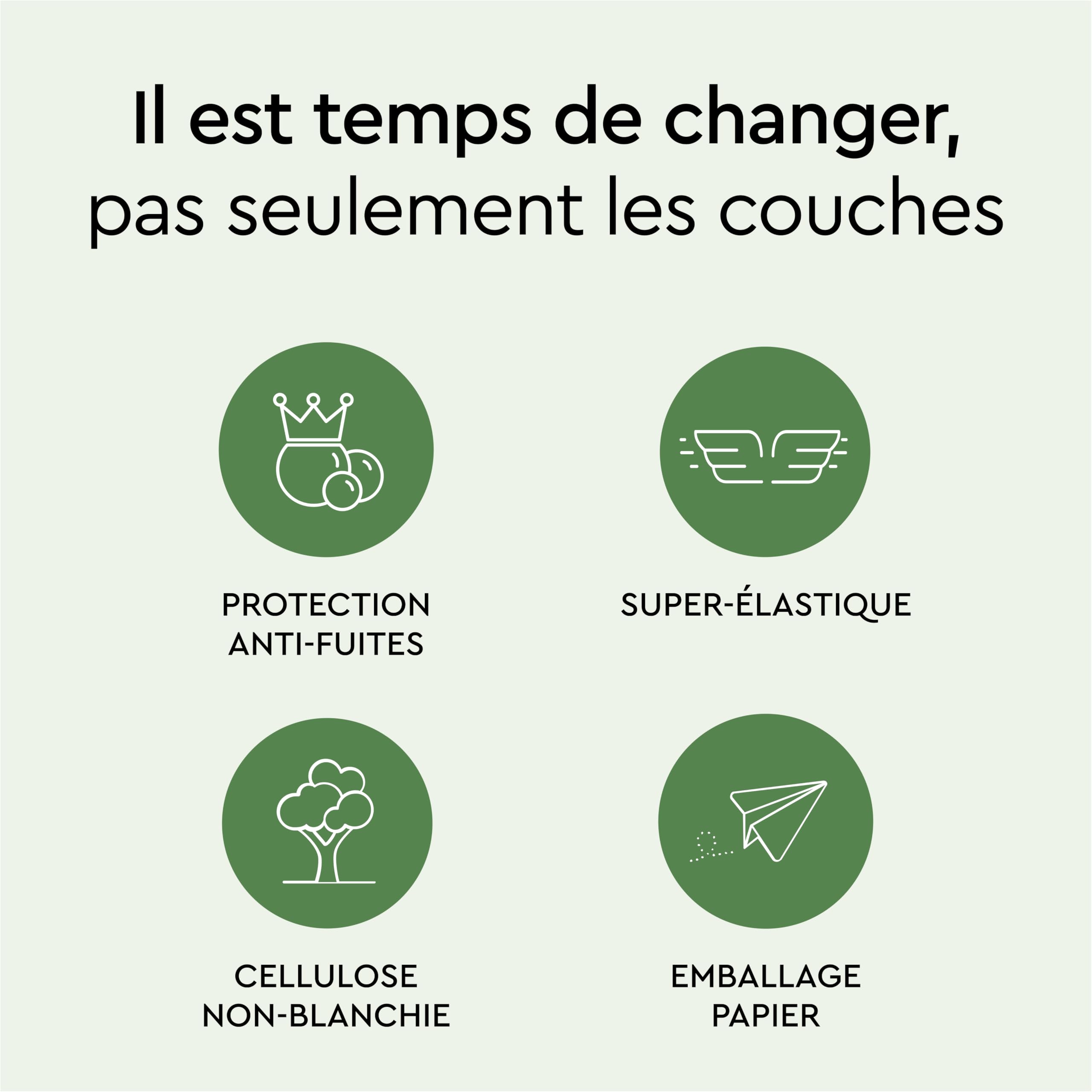 LILLYDOO green - Couches-culottes Bébé Respectueuses de l'Environnement, Taille 4 (9+ kg), Box Mensuelle (150 pièces), Protection Anti-fuites, Sans Chlore et Sans Lotion pour les Peaux Sensibles
