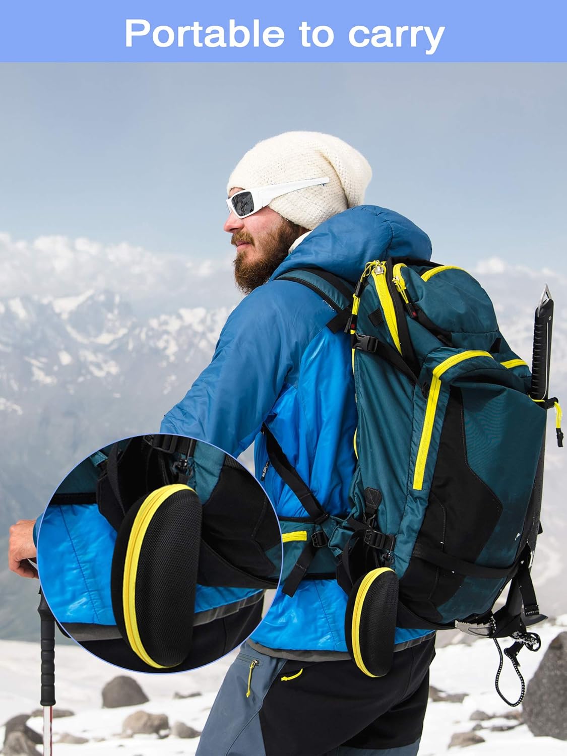 Frienda 6 Pack Sunglasses Case Hard Shell for Men Women Multiple Goggles Eyeglasses 3D Safety Glasses Case Hard Portable Sunglasses Box with Zipper Hook Cleaning Cloth for Travel Protection, 6 Colors - Image 7