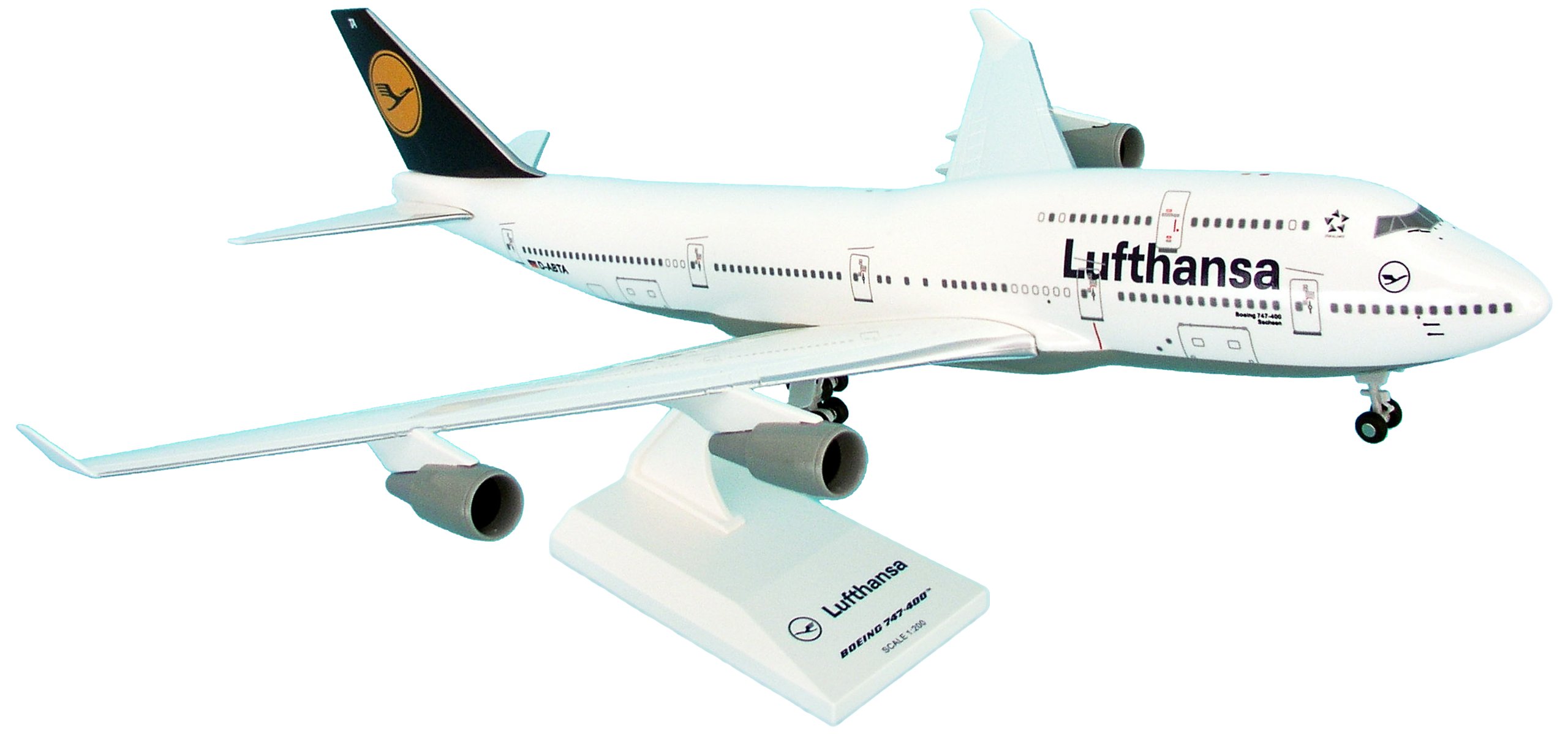 Daron Skymarks Lufthansa B747-400 Model Kit with Gear (1/200 Scale