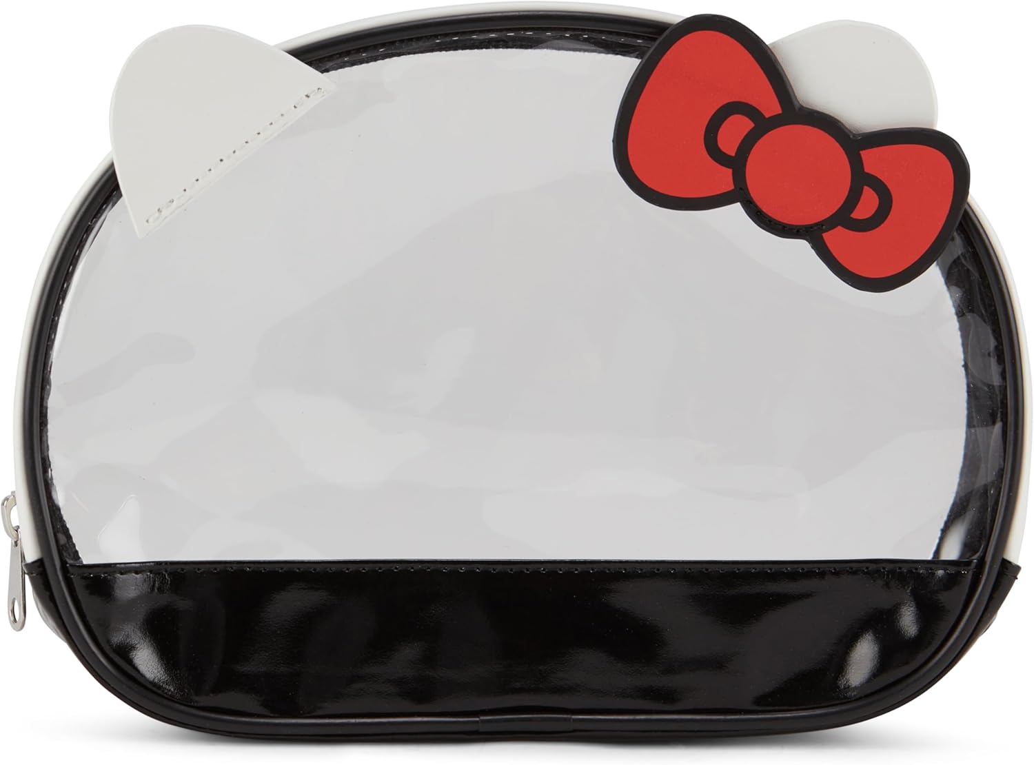 Hello Kitty Cosmetic Case Set - Girls, Boys, Teens, Adults - Officially Licensed Hello Kitty Travel Cosmetic Case 3 Piece Set (Clear Black) - Image 4