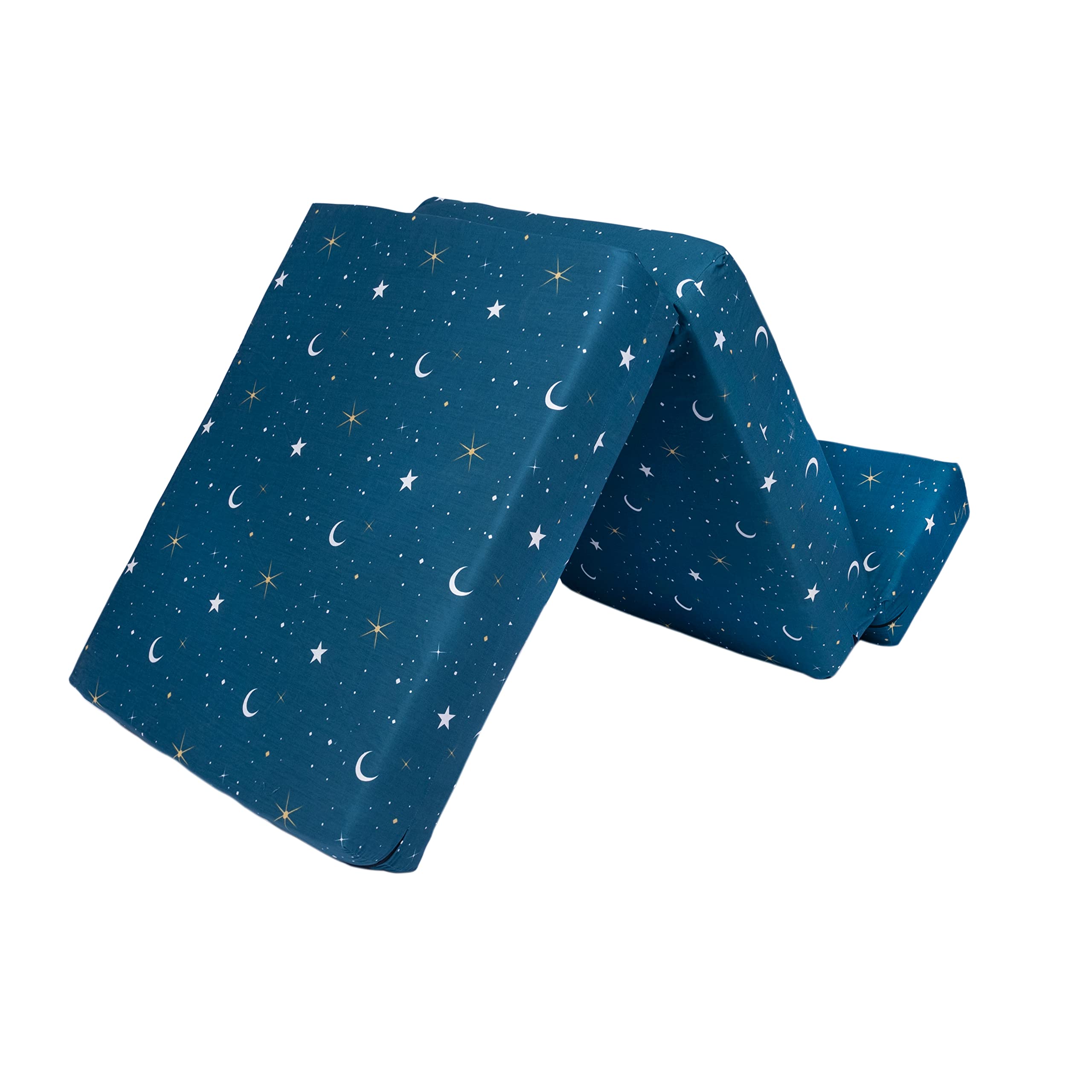 Ready Steady Bed Canapé-lit Enfant Pliable | Chaise-lit pour Enfants Imperméable pour Une Personne | Mobilier Confortable pour Tout-Petits pour Salon, Salle de Jeux, Chambre à Coucher (Clair de Lune)