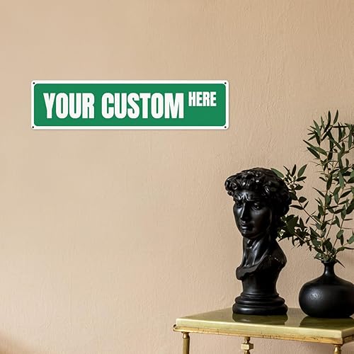 Miniatura 2 de Letrero de calle personalizado, letrero de metal personalizado para oficina, negocios, lugar de trabajo, hogar, bar, interiorexterior con logotipo,