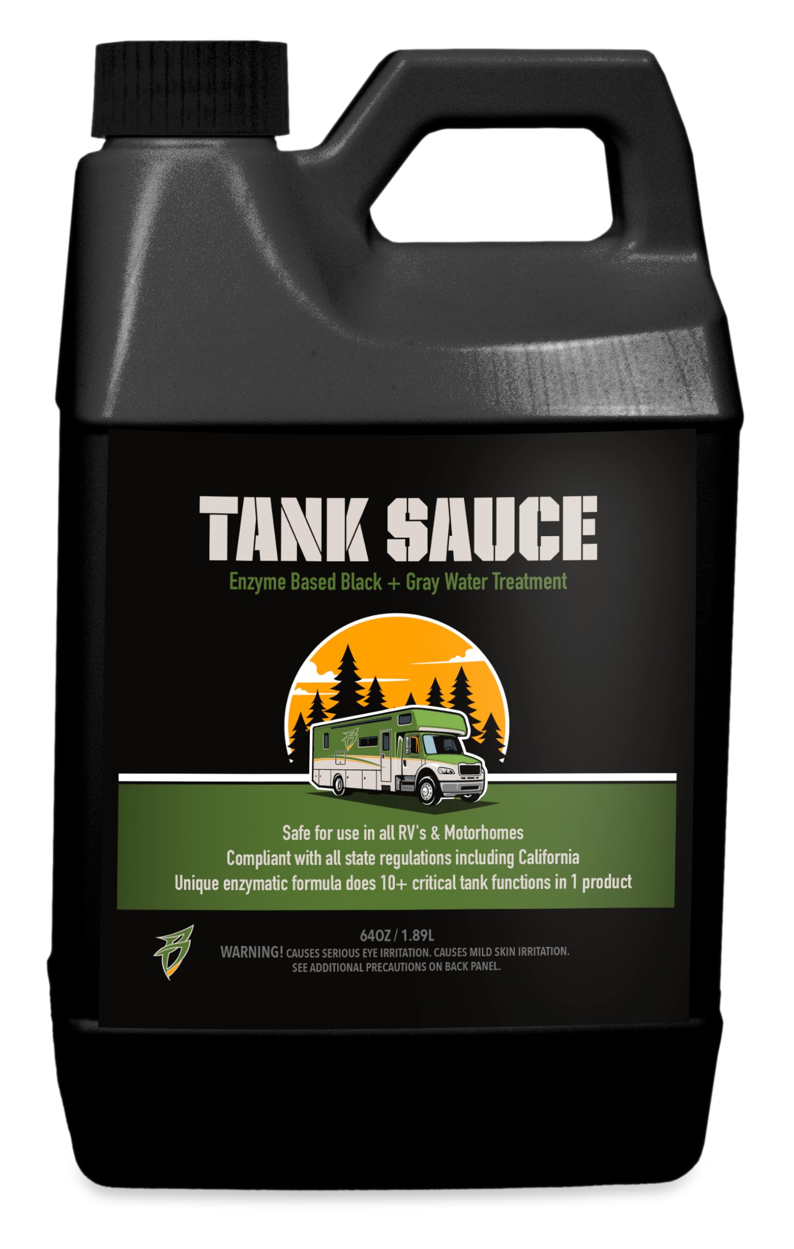 Bling Sauce Tank Sauce, Enzyme Based Black and Gray Water Treatment for RVs and Motorhomes, 64 oz.