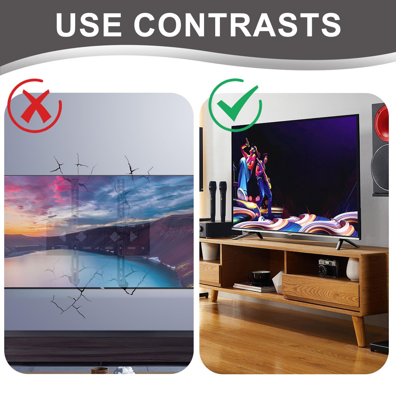 Gambe TV Sostitutive Per TCL Roku: Supporto Da Tavolo Universale Per 32-65 Pollici