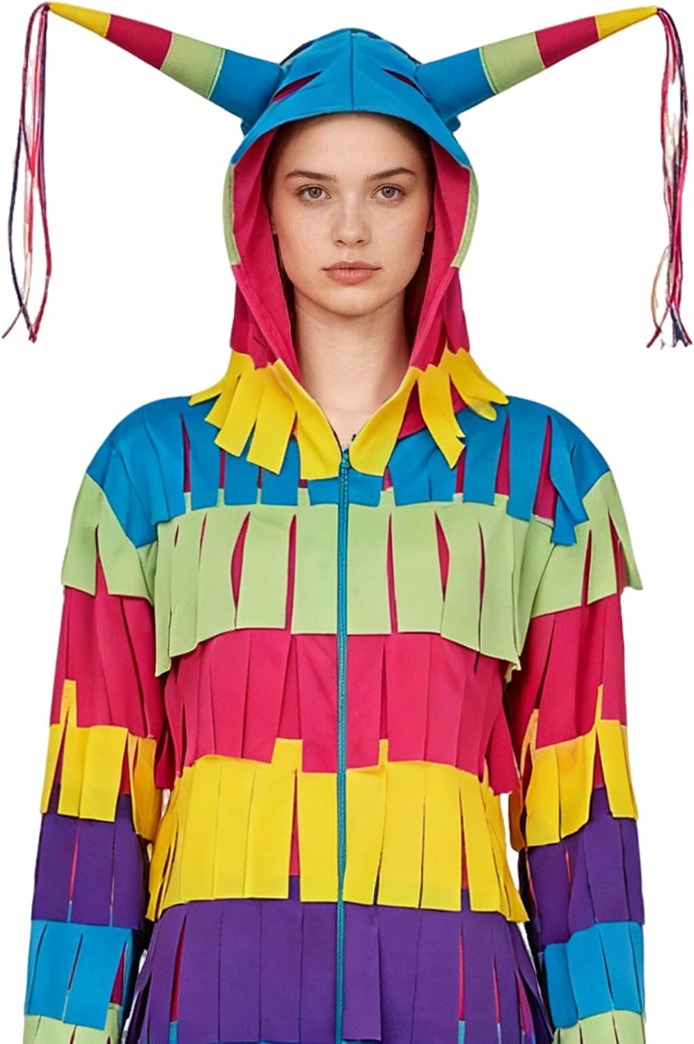 OLAOLA Adult Onesies Women Men Multicolored Jumpsuits for Halloween, Funny Party Cosplay Outfit