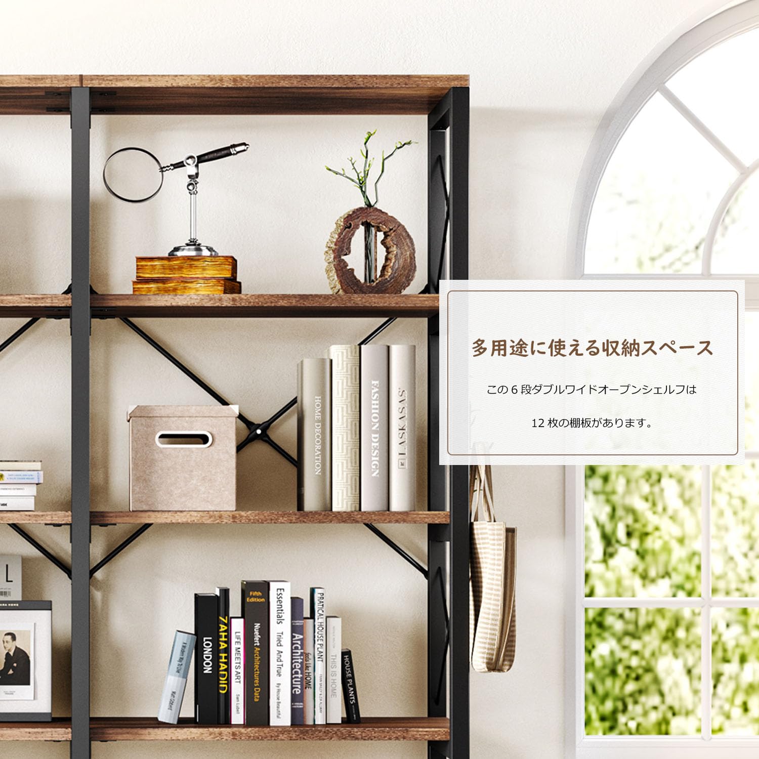 Amazon｜Aoxun ラック オープンシェルフ 収納 棚 おしゃれ 本棚
