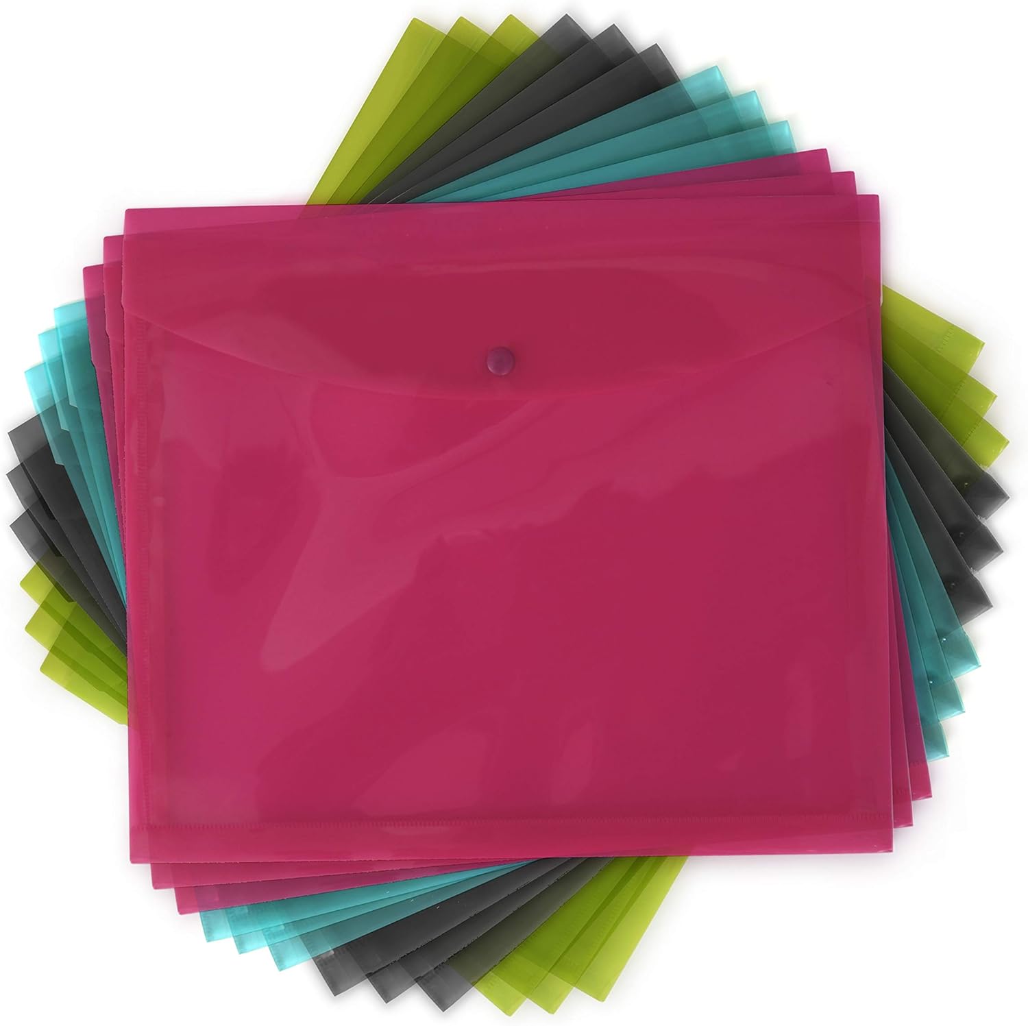 DocIt Reusable Side Open Envelopes with Snap Button