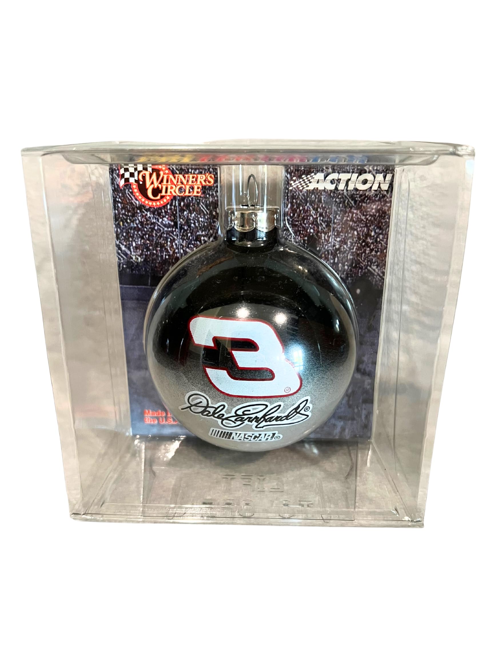NASCAR Collectibles #3 Dale Earnhardt Christmas Bulb Ornament - Made in USA