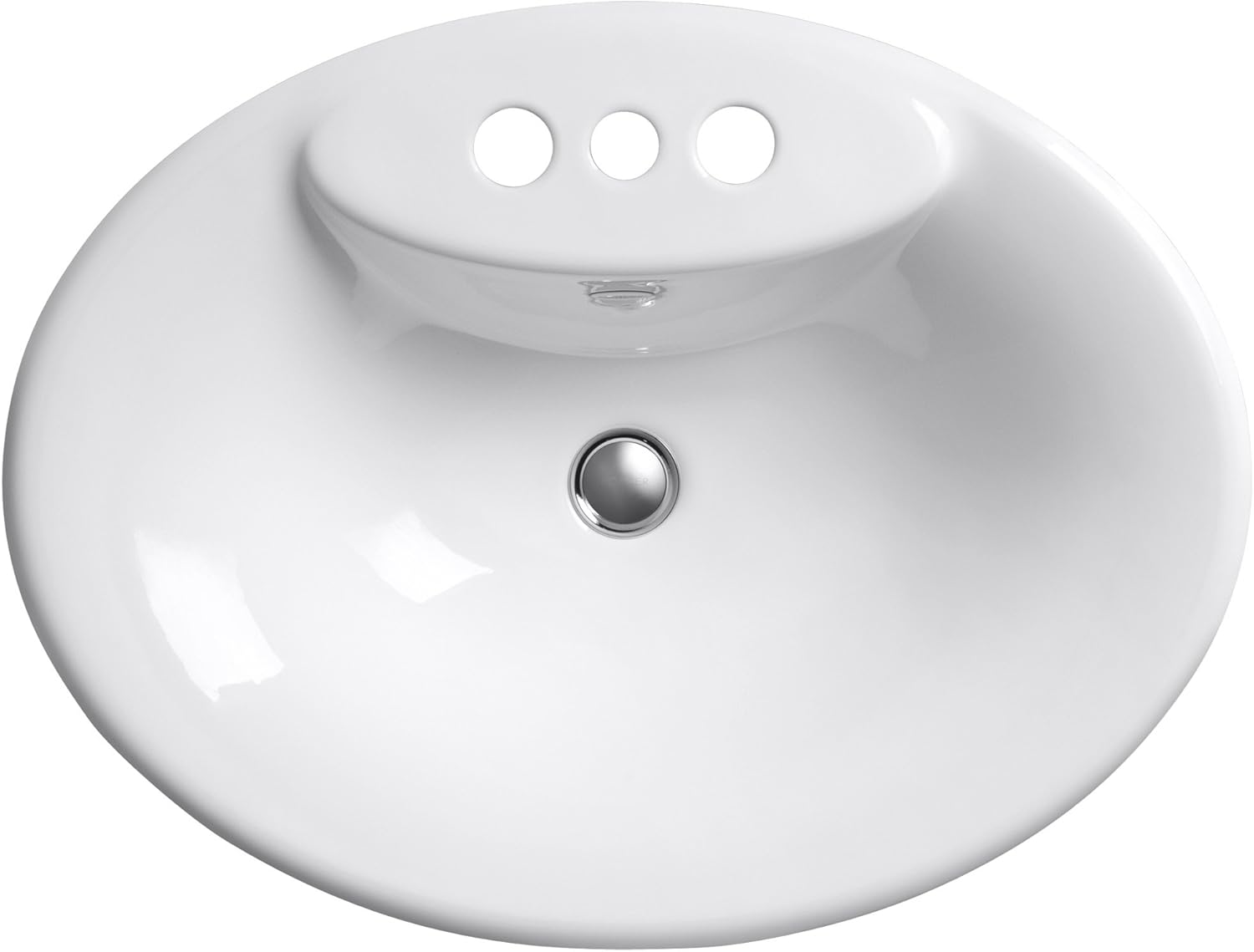 KOHLER K-2831-4-FT Maratea Self-Rimming Bathroom Sink with 4" Centers, Basalt