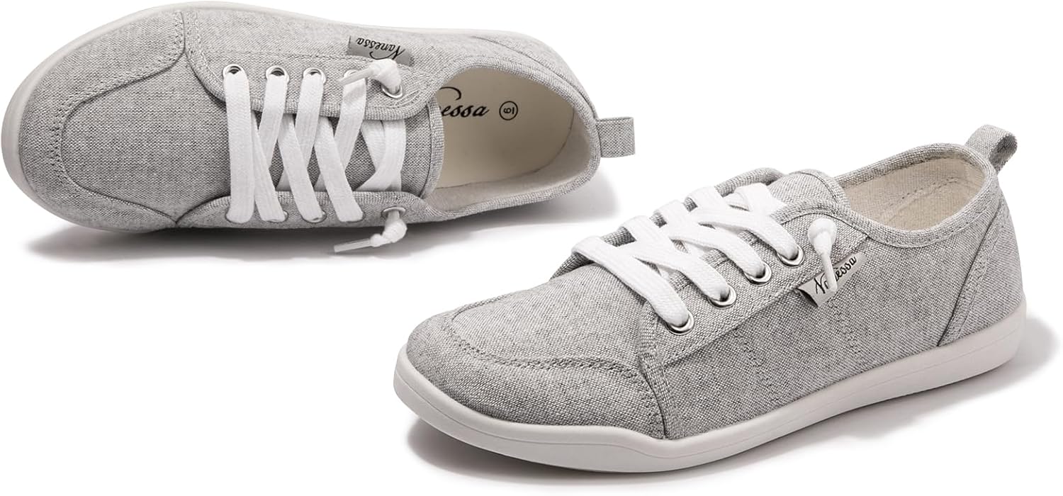 Womens Slip On Shoes, Canvas Tennis Shoes for Women with Arch Support, Classic Casual Fashion Sneaker Shoes Walking