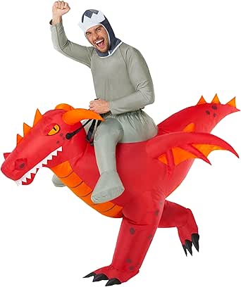 Costume Gonfiabile T-Rex AOGU Per Adulti E Bambini | Completo Halloween Con Ventilatore A Batteria