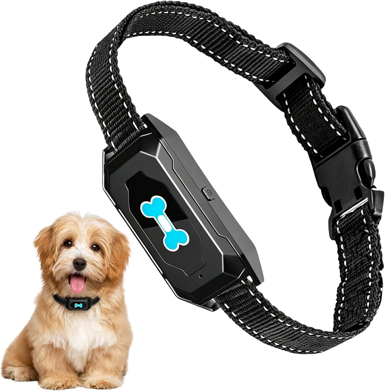 Haustierfreundliches Halsband Antibellhalsband fr Hunde vibrationshalsband Anti  Bell Halsband fr Hunde Praktische Hundeerziehungshilfen fr Kleine und  Mittelgroe Hunde : Amazon.de: Haustier