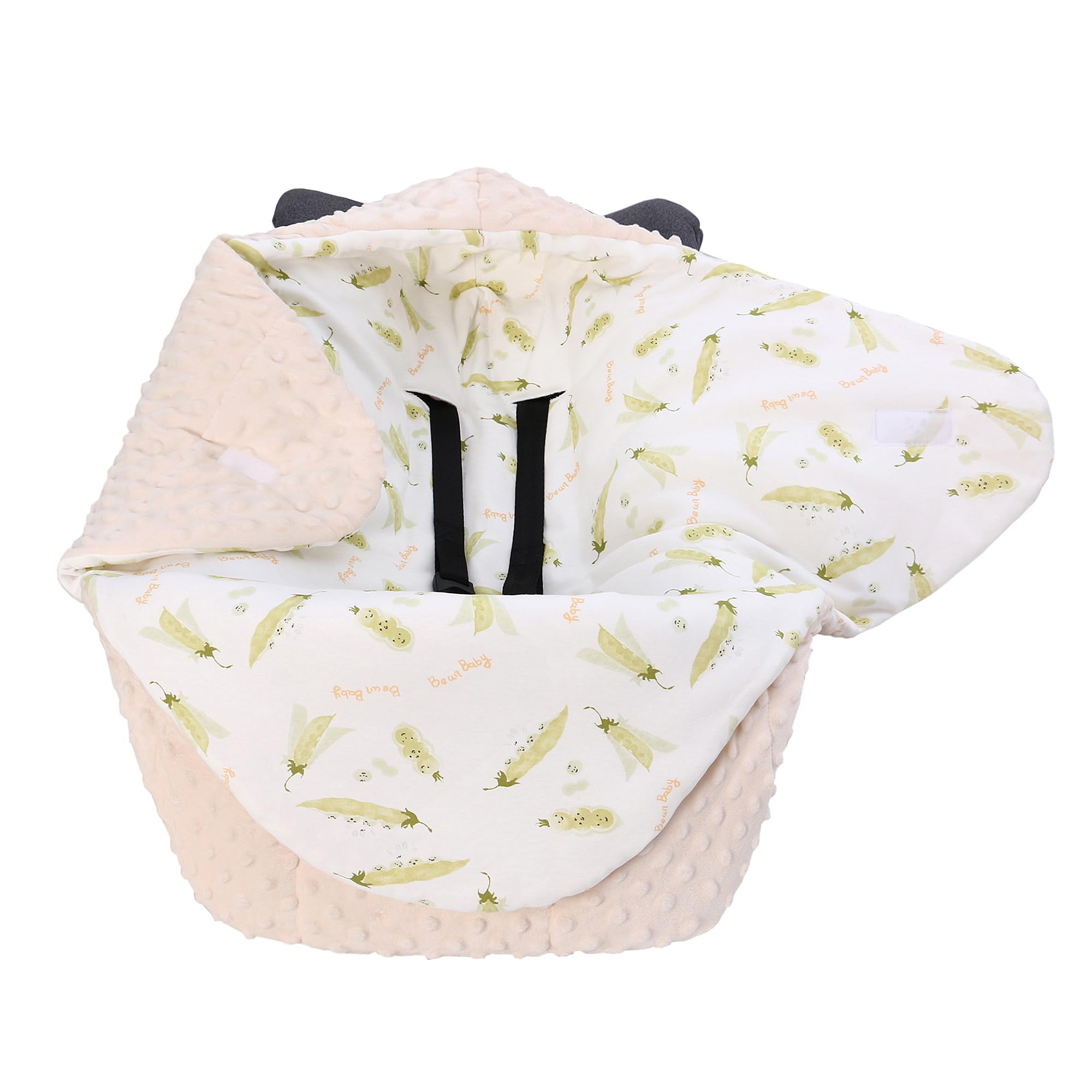 Einschlagdecke Babyschale für Neugeborene Baby Baumwolle Winter Decke Universal für Kinderwagen, Warm Wickeldecke Babygeschenk für Jungen Mädchen