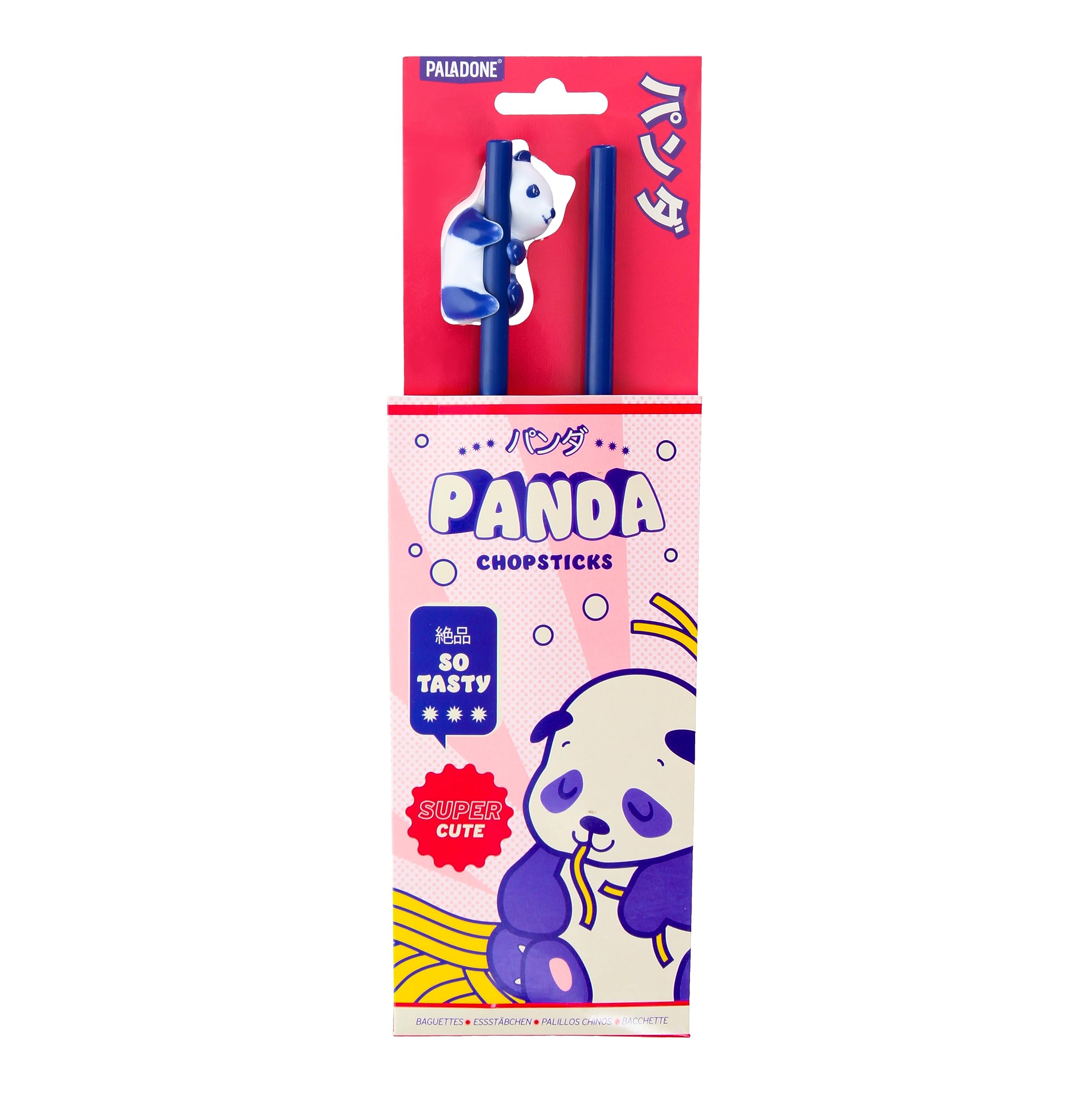 Panda Chopsticks - Super Cute Blue Chopsticks Ideal for Noodles, Soba and Ramen, Novelty Gift for Secret Santa or Stocking Stuffer| Paladone