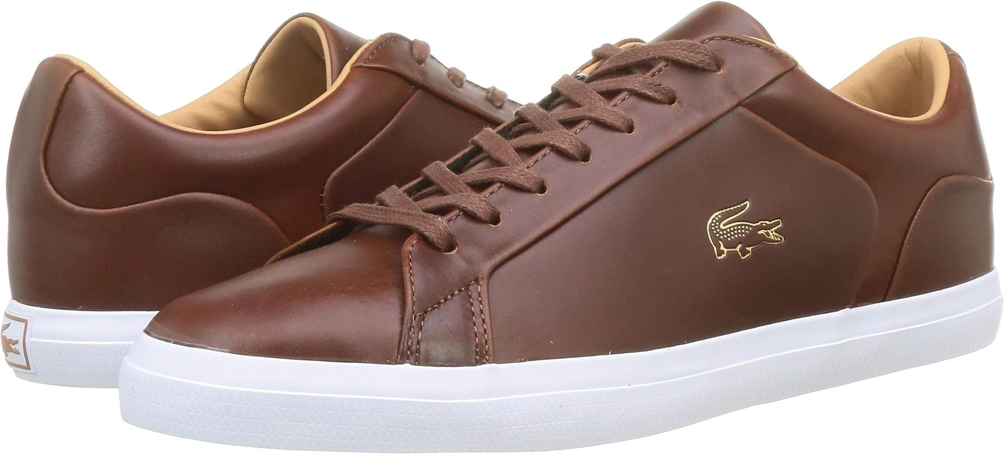 Lacoste 40CMA0012 Men's Sneaker, BRW/Wht, 9.5 UK: Amazon.co.uk