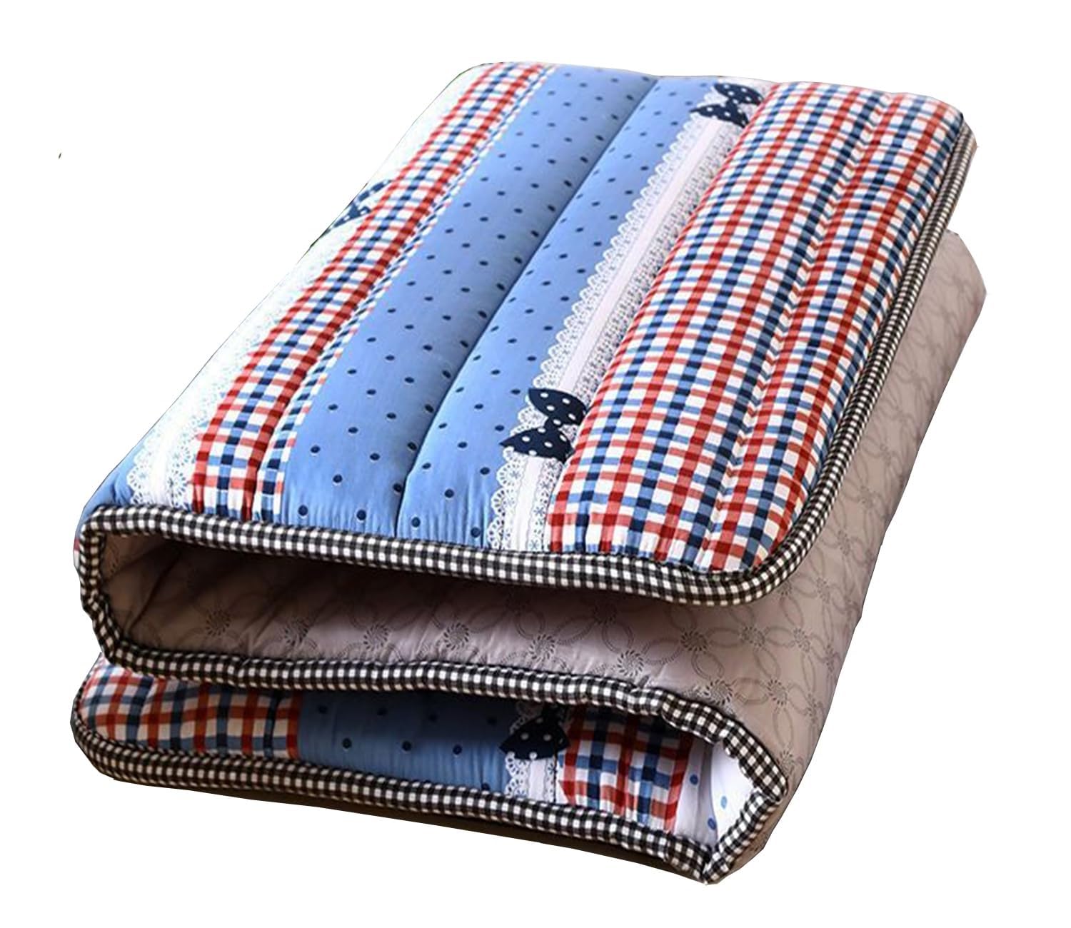 Materasso Futon, Futon Morbido, Materasso Portatile Pieghevole, Futon Giapponese Matrimoniale, Tappetino Tatami Arrotolabile Spesso, For Lettino, Dormitorio, Campeggio(E,90X190cm)