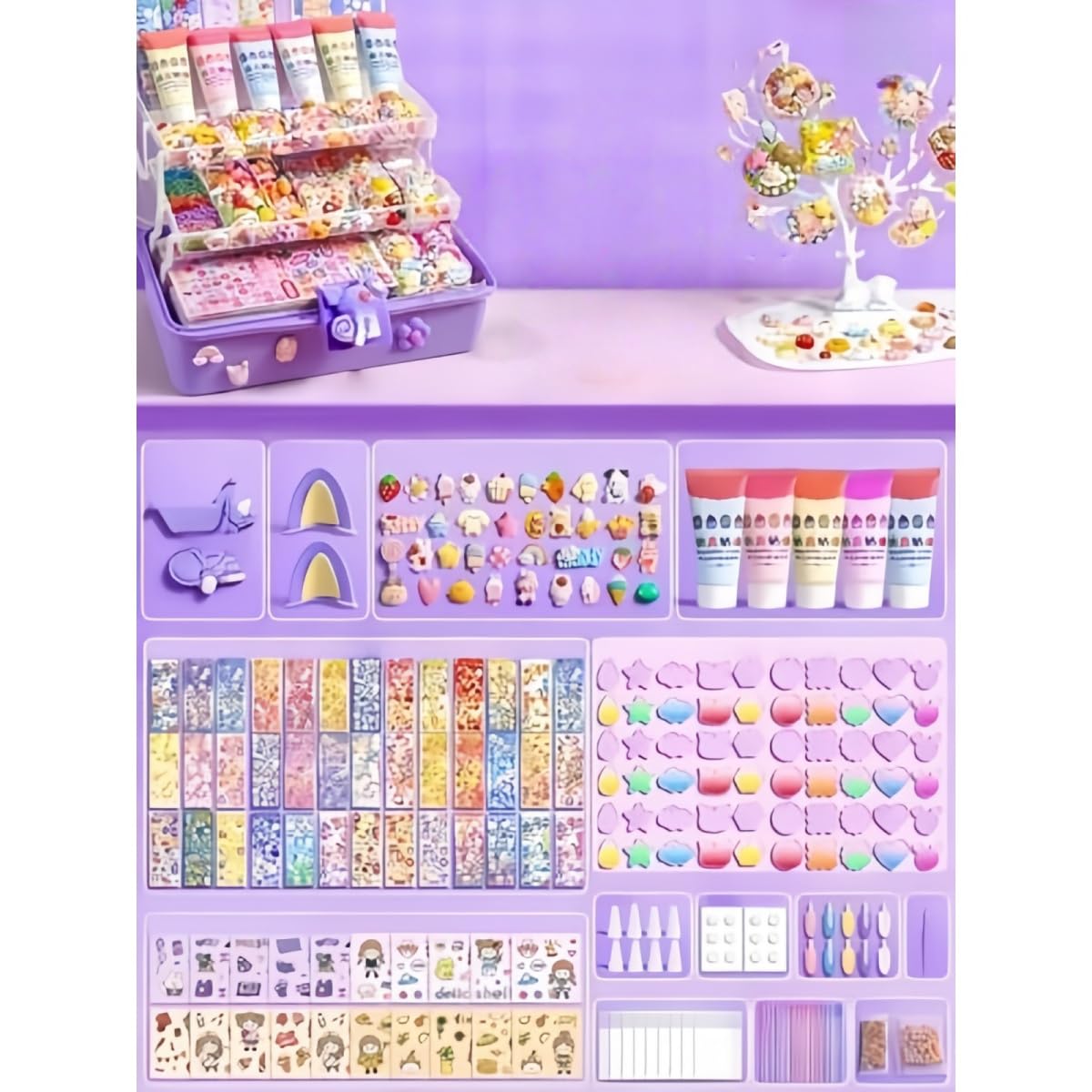 Amazon | MiluFox DIYキーホルダー材料セット アクリルパーツと