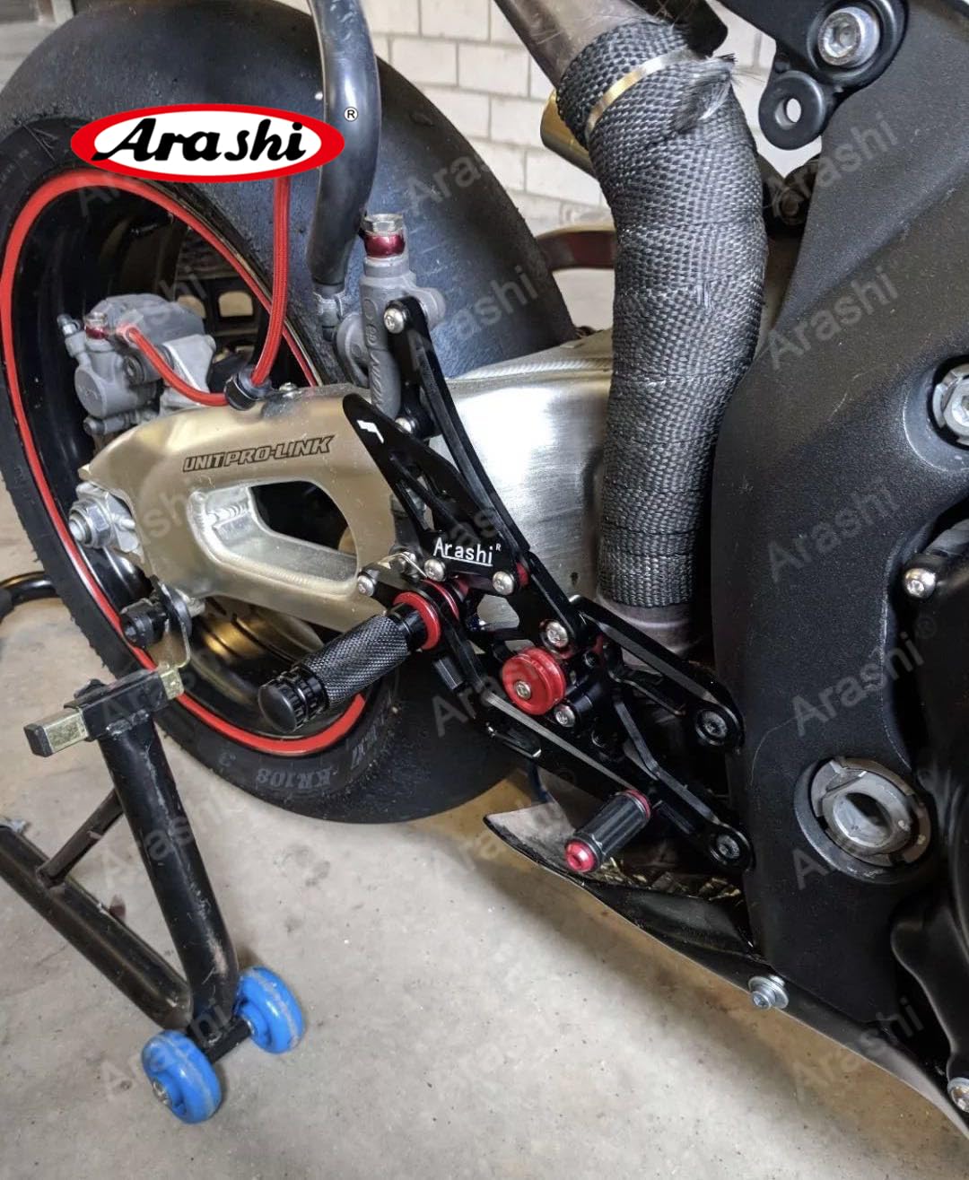 Pedane poggiapiedi regolabili per moto per Honda CBR1000RR 2004-2007/CBR600RR 2003-2005 2006, 1 set nero CBR 600 1000 RR CBR600 CBR1000 600RR 1000 000RR
