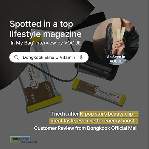Miniatura 5 de DONGKOOK Vita Pop - Polvo coreano de vitamina C de 2,000 mg de alta absorción, cero azúcar, bebida de limón, vitamina D y biotina para la piel,