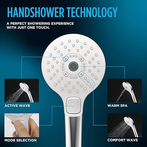 Miniatura 2 de TOTO TBW01011U4#BN Serie G Ronda Tres Modos de Pulverización Cabezales de ducha, níquel cepillado