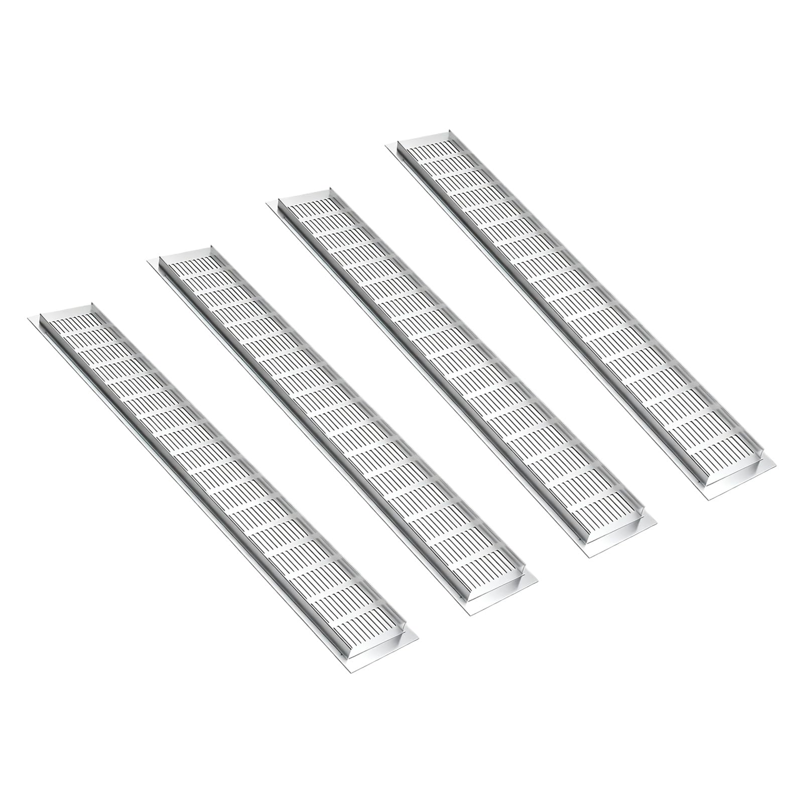 Hdoytxxm D 4Pcs Rectangular Air Vent Ventilation Grille Furniture Cabinet Ventilation Ecorative Cover Wardrobes Fitting Enduring Aluminum Alloy Air Vent Grille