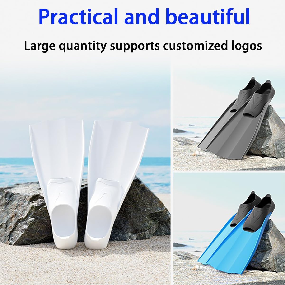 Adult Diving Frog Flipper Shoe Set with Ultra Lightweight and Free Diving Flippers,Snorkeling Gear,Swim Flippers,8,XXL