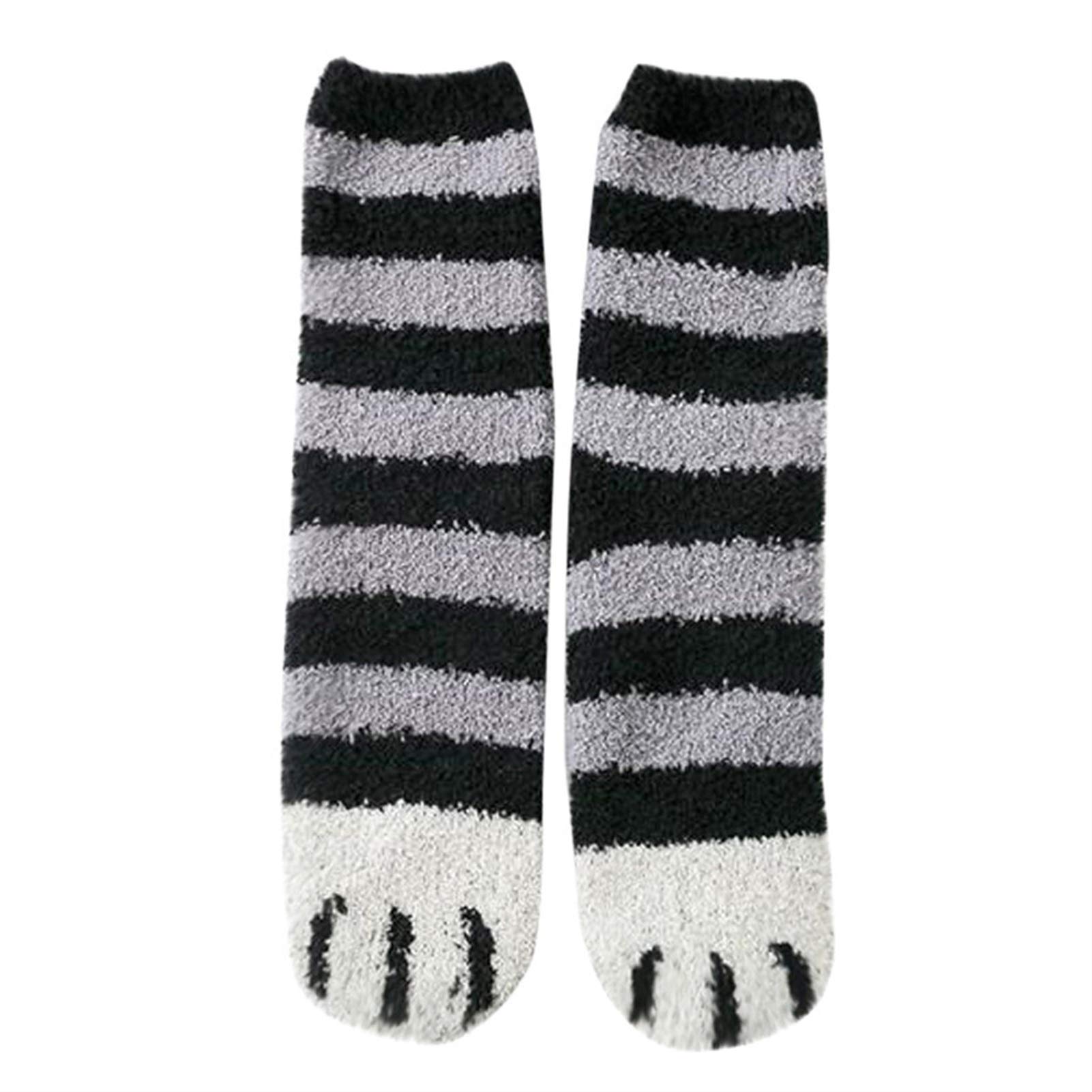 Chaussettes hiver femmes chaudes et épaisses à motif chat pour vos moments de détente à la maison